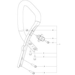 Handle Assembly for Husqvarna 545G