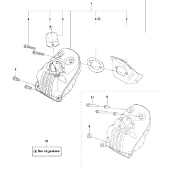 Muffler Assembly For Husqvarna 555 Chainsaw