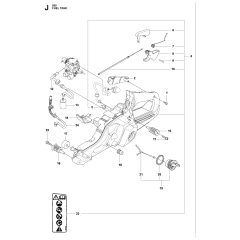 Fuel Tank Assembly For Husqvarna 555 Chainsaw