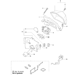 Carburetor & Air Filter Assembly For Husqvarna 55 Rancher Chainsaw