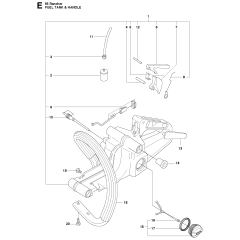 Fuel Tank & Handle Assembly For Husqvarna 55 Rancher Chainsaw