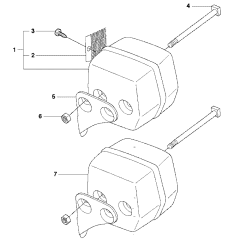 Muffler Assembly For Husqvarna 55 Rancher Chainsaw