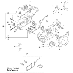 Crankcase Assembly For Husqvarna 55 Rancher Chainsaw