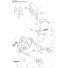 Chain Brake & Clutch Cover Assembly For Husqvarna 562XP-XPG Chainsaw