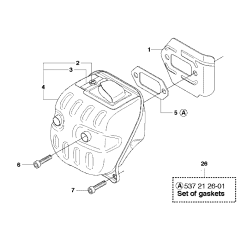 Muffler Assembly For Husqvarna 570 Chainsaw