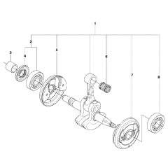 Crankshaft Assembly For Husqvarna 570 Chainsaw