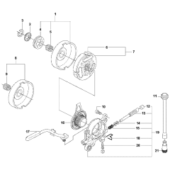 Clutch & Oil Pump for Husqvarna 570II