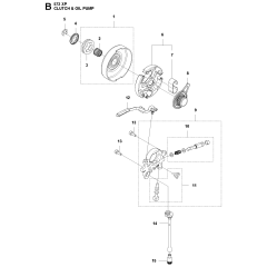 Clutch & Oil Pump Assembly For Husqvarna 572XP-XPG Chainsaw