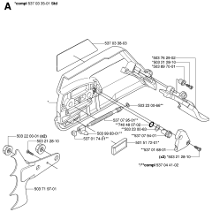 Clutch Cover Assembly For Husqvarna 575XP Chainsaw