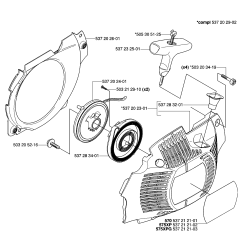Starter Assembly For Husqvarna 575XP Chainsaw