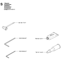 Accessories Assembly For Husqvarna 575XP Chainsaw