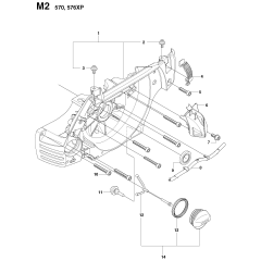 Crankcase-1 Assembly For Husqvarna 576XP Chainsaw