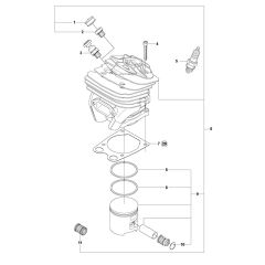 Cylinder Piston Assembly for Husqvarna 576XP AutoTune Chainsaw