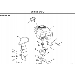 Engine Assembly for Husqvarna 580