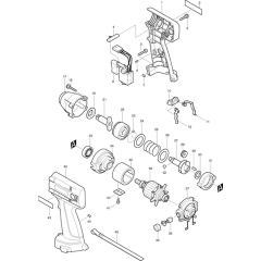 Makita 6918D Impact Wrench Assembly