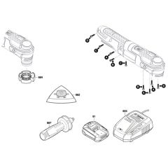 Tool Assembly for Bosch AdvancedMulti 18