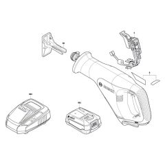 Bosch Reciprocating Saw Assembly