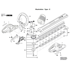 Bosch AHS 50-20 LI Assembly