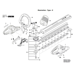 Bosch AHS 55-20 LI Assembly