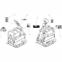 Decals Assembly for Altrad Belle RPC35 Reversible Plate