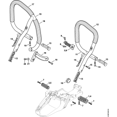 AV system & Handlebar Assembly for Stihl MS441 MS441C Chainsaws
