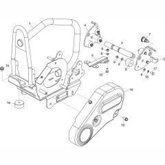 Bedplate Assembly for Altrad Belle PCX60A Forward Plate