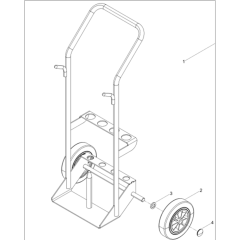 Transport Cart Ass'y for Wacker BH22-5000007890 (Petrol) Rev.107 Breakers