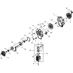Gas Engine Assembly for Wacker BH23