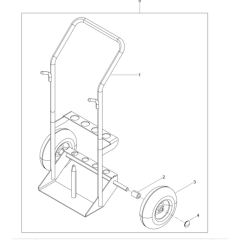 Cart Transportation-1 Assembly for Wacker BH24-5000008994 (Petrol) Rev.105 Breakers