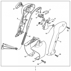 Control Handle Type 1 Assembly for Stihl BR200 Blower