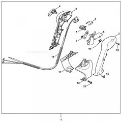 Control Handle Type 2 Assembly for Stihl BR200 Blower