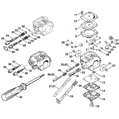 Carburetor HD-4 HD-13 Assembly for Stihl BR320 Blower