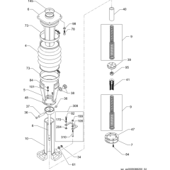 Guide Cylinder Assembly for Wacker Neuson BS60-4 Trench Rammer