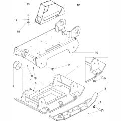 Baseplate Assembly for Altrad Belle RPC35 Reversible Plate