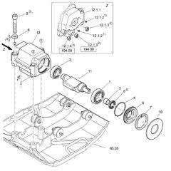 Exciter Unit Assembly for Bomag BVP12/50 Forward Compactor