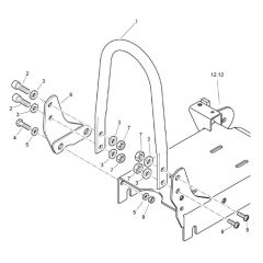 Protection Bow Assembly for Bomag BVP12/50 Forward Compactor