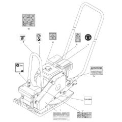 Decals Assembly for Bomag BVP10/36 Forward Compactor