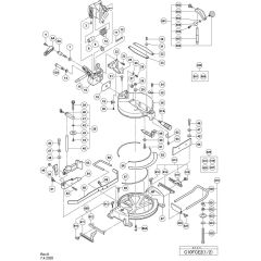 Hikoki C10FCE2 Miter Saw Assembly