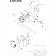 Carburetor & Air Filter Assembly for Husqvarna 240e Chainsaw
