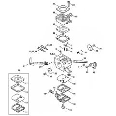 Carburettor Assembly for Stihl FS300 FS350 FS380 Clearing Saw