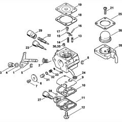 Carburetor C1Q-S80BR Assembly for Stihl FR85 Backpack Brushcutter