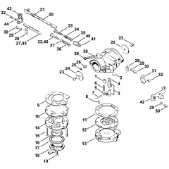 Carburetor HL-327 Assembly for Stihl TS350 TS360 Disc Cutter