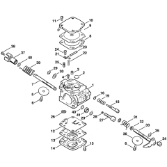 Carburetor HS275 Assembly for Stihl TS460 Disc Cutter