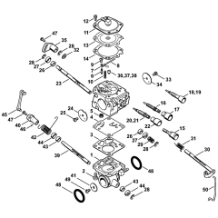 Carburetor WJ-114 WJ-130 Assembly for Stihl TS800 Disc Cutter