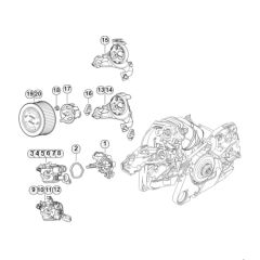 Carburettor Bracket & Air Filter Assembly for Stihl MS261/MS261C Chainsaws