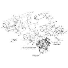 Exhaust for Kohler CH980 Engines
