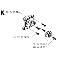 Clutch Assembly for Husqvarna 26H Hedge Trimmers