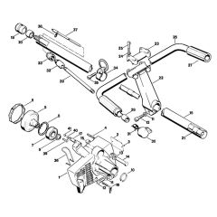 Clutch housing & Drive tube assembly Assembly for Stihl FS150 FS151 Clearing Saw