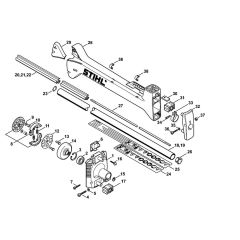 Clutch housing & Drive tube assembly Assembly for Stihl FS300 FS350 FS380 Clearing Saw