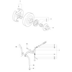 Clutch & Oil Pump Assembly For Husqvarna 346XP Chainsaw